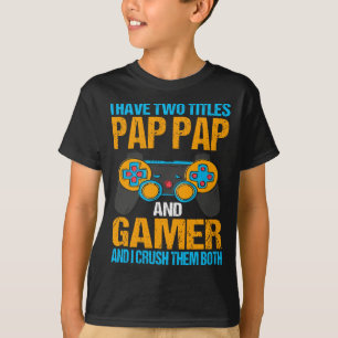 Funny Gamer Vintage Video Games Gift For Boys pap  T-Shirt