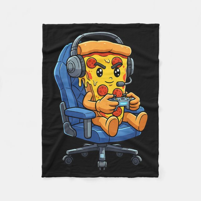 Funny Gamer Zza Gaming Video Game Enthusiast Boys  Fleece Blanket (Front)