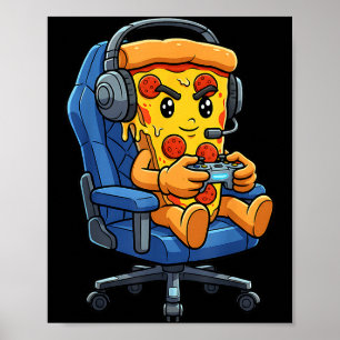 Funny Gamer Zza Gaming Video Game Enthusiast Boys  Poster