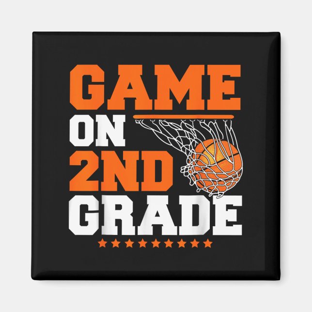 Funny Games On Second Grade Basball First Day Of Magnet (Front)
