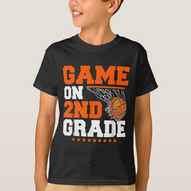 Funny Games On Second Grade Basball First Day Of T-Shirt (Front)