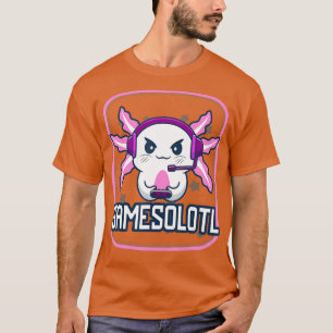 Funny Gamesolotl  Axolotl Fish Playing Video Games T-Shirt