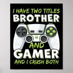 Funny Gaming Boys Girls Men Gamer Video Game  Poster