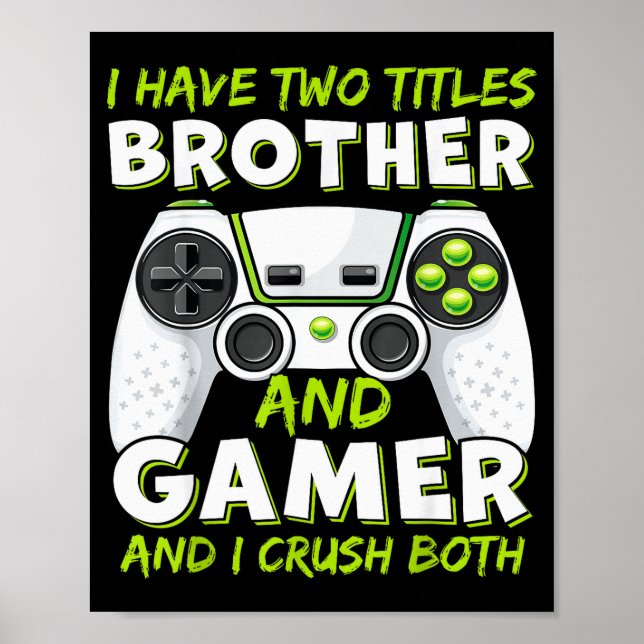 Funny Gaming Boys Girls Men Gamer Video Game  Poster (Front)