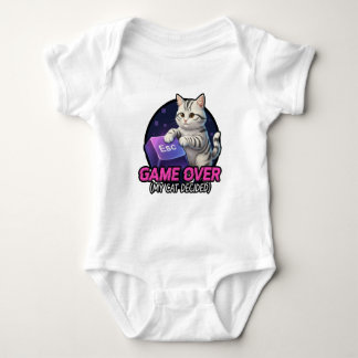 ​Funny Gaming Cat Gamer Gift - My Cat Decided Game Baby Bodysuit