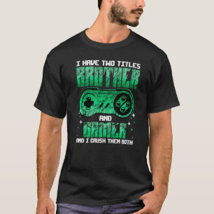 Funny Gaming For Boys Brother Son Video Gamer Vint T-Shirt