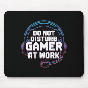 Funny Gaming Headset Humour Do Not Disturb Gamer Mouse Pad