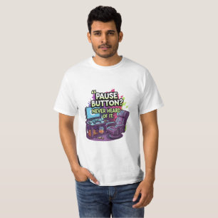 Funny Gaming Meme Illustration – Neon Gamer Quote T-Shirt