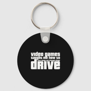 Funny Gaming New Driver Video Game Driving Instruc Key Ring