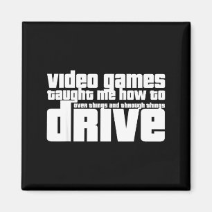 Funny Gaming New Driver Video Game Driving Instruc Magnet