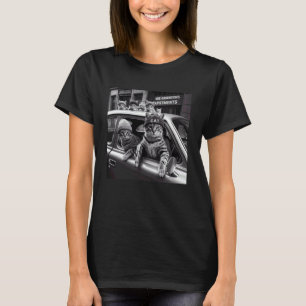 Funny Gangster Cats Men Women Lover Cat Street Gra T-Shirt
