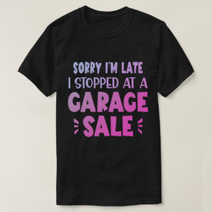 Funny Garage Sale T-Shirt, Lavender & Black T-Shirt