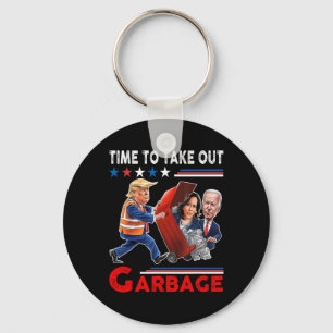 Funny Garbage For Trump 2024 - Time To Take Out Th Key Ring