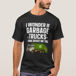 Funny Garbage Truck Art For Toddler Boys Trash T-Shirt