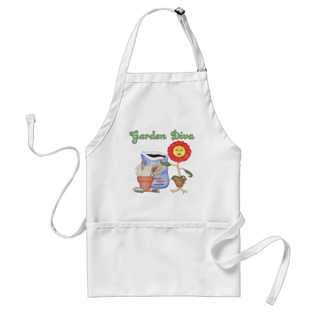 Funny Garden Diva Standard Apron (Front)