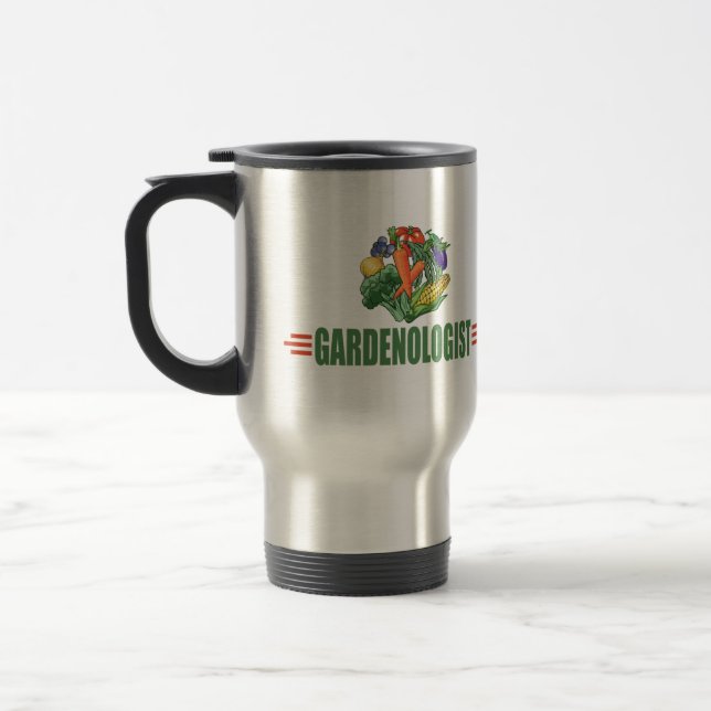 Funny Gardener Travel Mug (Left)