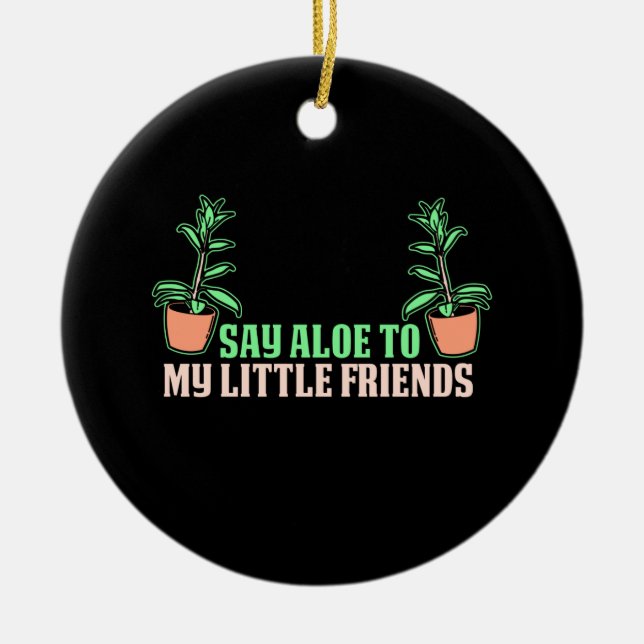 Funny Gardening Ceramic Tree Decoration (Front)