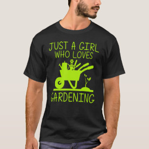 Funny Gardening For Girls Kids Gardener Plant  Gar T-Shirt
