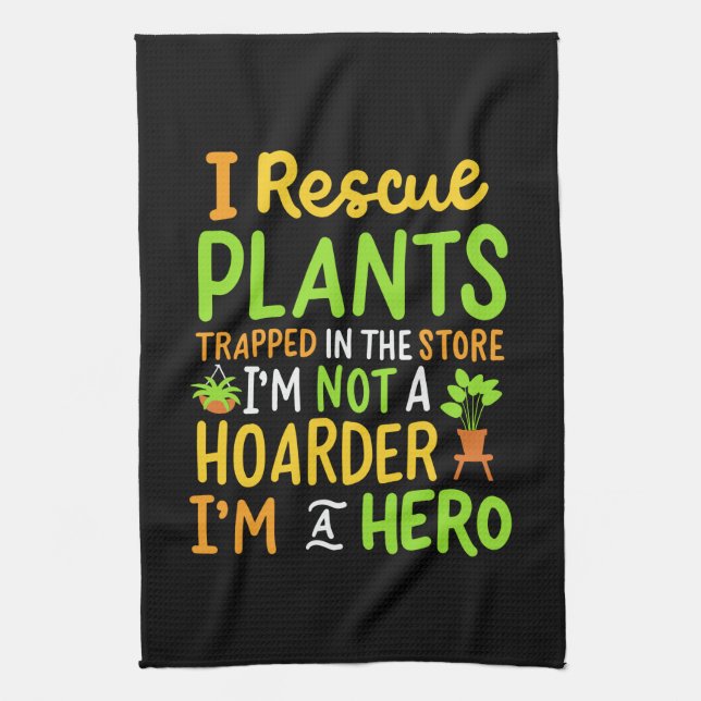 Funny Gardening Gardener Tea Towel (Vertical)