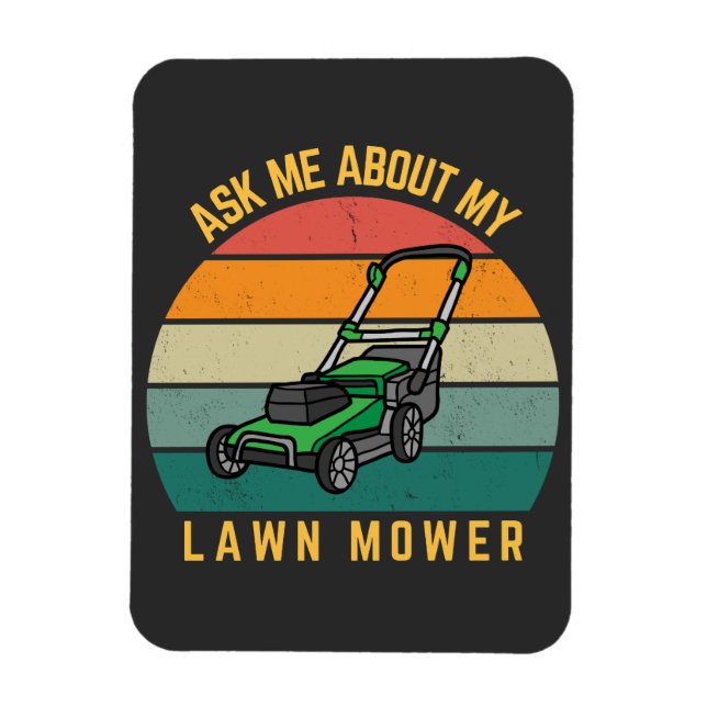 Funny Gardening Lawn Care Dad Magnet (Vertical)
