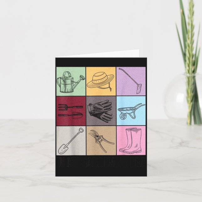 Funny Gardening Lover S Plant Lover , Men's G Clic Card (Front)