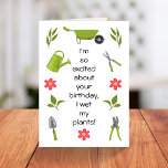 Funny gardening pun birthday  card<br><div class="desc">🌶️ Put a smile on a face with this funny green gardening pun birthday card! This is perfect for any gardener or farmer! - Simply click to personalise this design 🔥 My promises - This design has hand drawn elements - drawn by me! - This design is unique and is...</div>