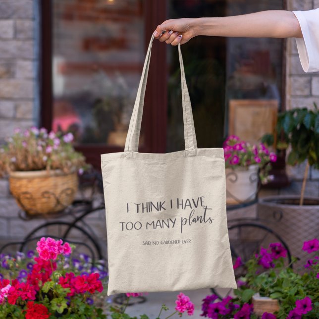Funny Gardening Quote Tote For Gardeners Farmers Bag (Creator Uploaded)