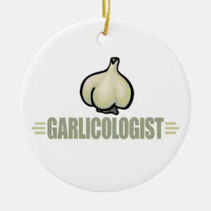 Funny Garlic Ceramic Tree Decoration