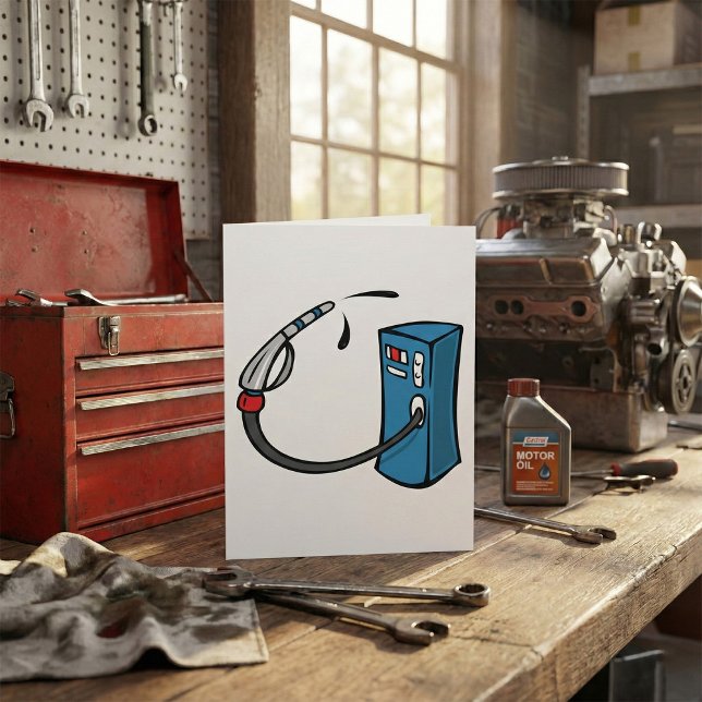Funny Gas Pump Fuel Station Card (Creator Uploaded)