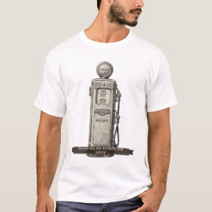 Funny Gas Pump "Running On Fumes And Spite" T-Shirt