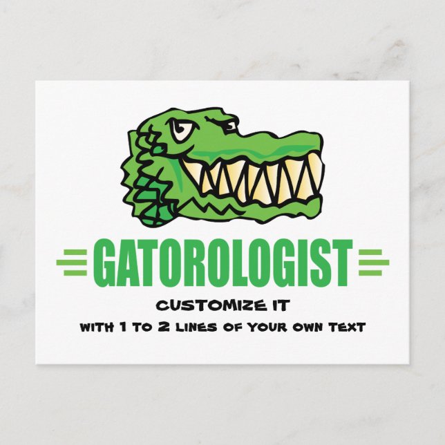 Funny Gators Postcard (Front)