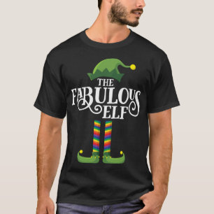 Funny Gay Elf Matching Family Christmas Party T-Shirt
