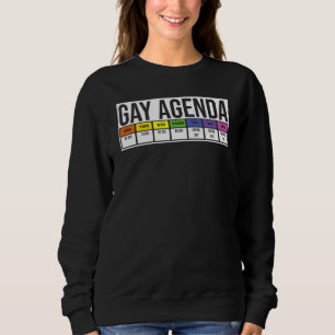 Funny Gay For Women Men Lgbt Pride Feminist Agend Sweatshirt