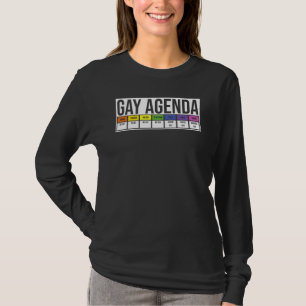 Funny Gay  For Women Men Lgbt Pride Feminist Agend T-Shirt