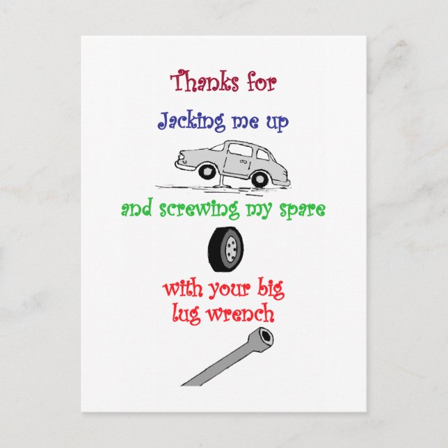 Funny Gay Postcard (Front)