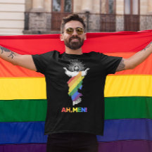 Funny Gay Pride AH, MEN! T-Shirt