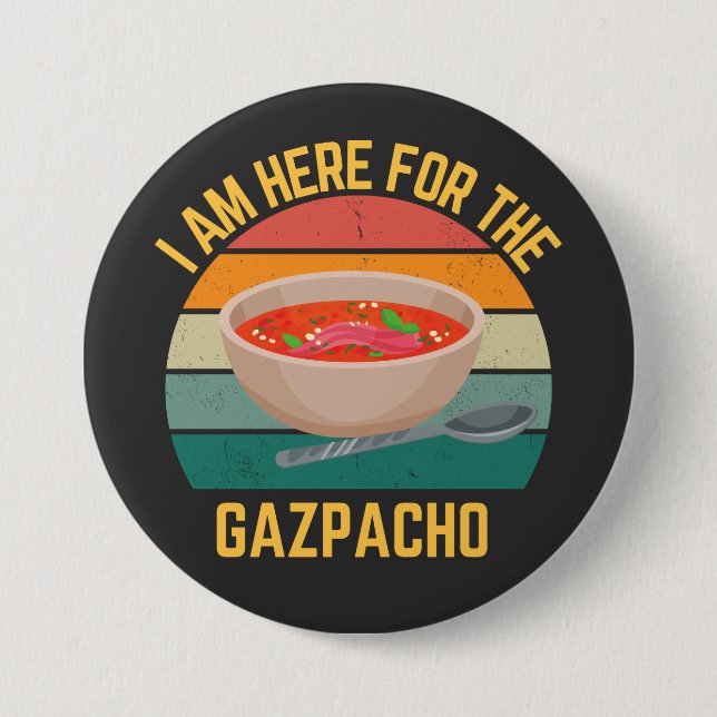 Funny Gazpacho  7.5 Cm Round Badge (Front)