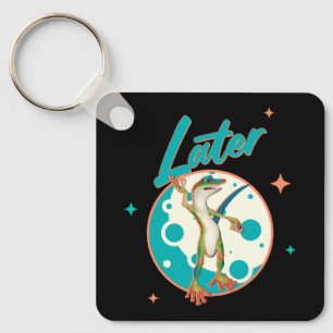 Funny Gecko Later Procrastination Humour Key Ring