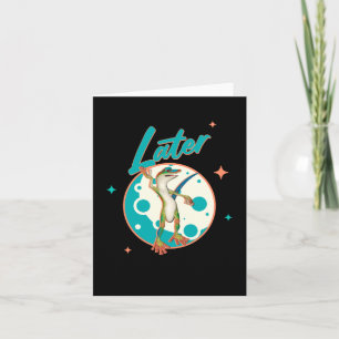 Funny Gecko Later Procrastination Humour Note Card