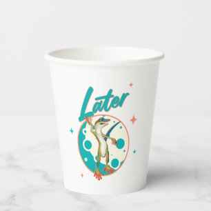 Funny Gecko Later Procrastination Humour Paper Cups