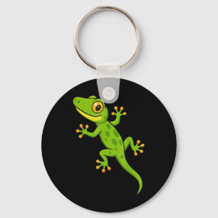 Funny Gecko Lizard Animal Lover Boys Girls Kids Key Ring