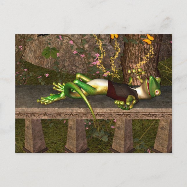 Funny gecko postcard (Front)