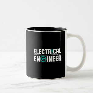 Funny Geek Engineer Electrical Engineering Humour Two-Tone Coffee Mug