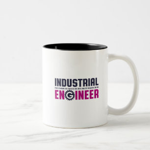 Funny Geek Engineer Industrial Engineering Major Two-Tone Coffee Mug