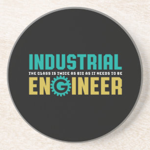 Funny Geek Engineer Industrial Engineering Student Coaster