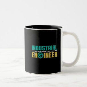 Funny Geek Engineer Industrial Engineering Student Two-Tone Coffee Mug