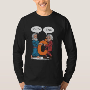 Funny Geek Outfit Nerd Costume Pythagoras vs Einst T-Shirt