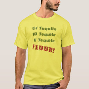 Funny Geek T-Shirt 01 Tequila Binary - Men's
