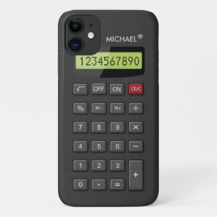 Funny Geeky Calculator Pattern Personalised Case-Mate iPhone Case