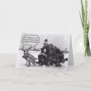Funny Geese Replace Reindeer Christmas Card